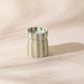 Paddywax “Bora Bora” Cabana Sage Striped Candle - 6.5oz