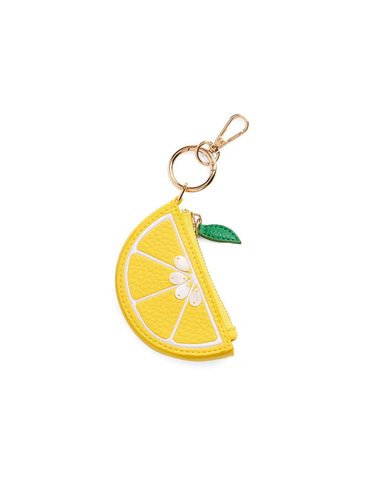 Shiraleah "Lemon" Zip Pouch Charm/Key Ring