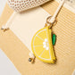 Shiraleah "Lemon" Zip Pouch Charm/Key Ring