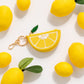 Shiraleah "Lemon" Zip Pouch Charm/Key Ring
