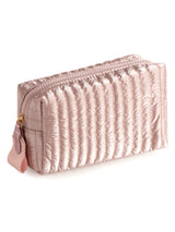 Shiraleah "Logan" Small Boxy Cosmetic Pouch-Rose