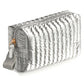 Shiraleah "Logan" Small Boxy Cosmetic Pouch-Silver