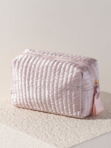 Shiraleah "Logan" Large Boxy Cosmetic Pouch-Rose