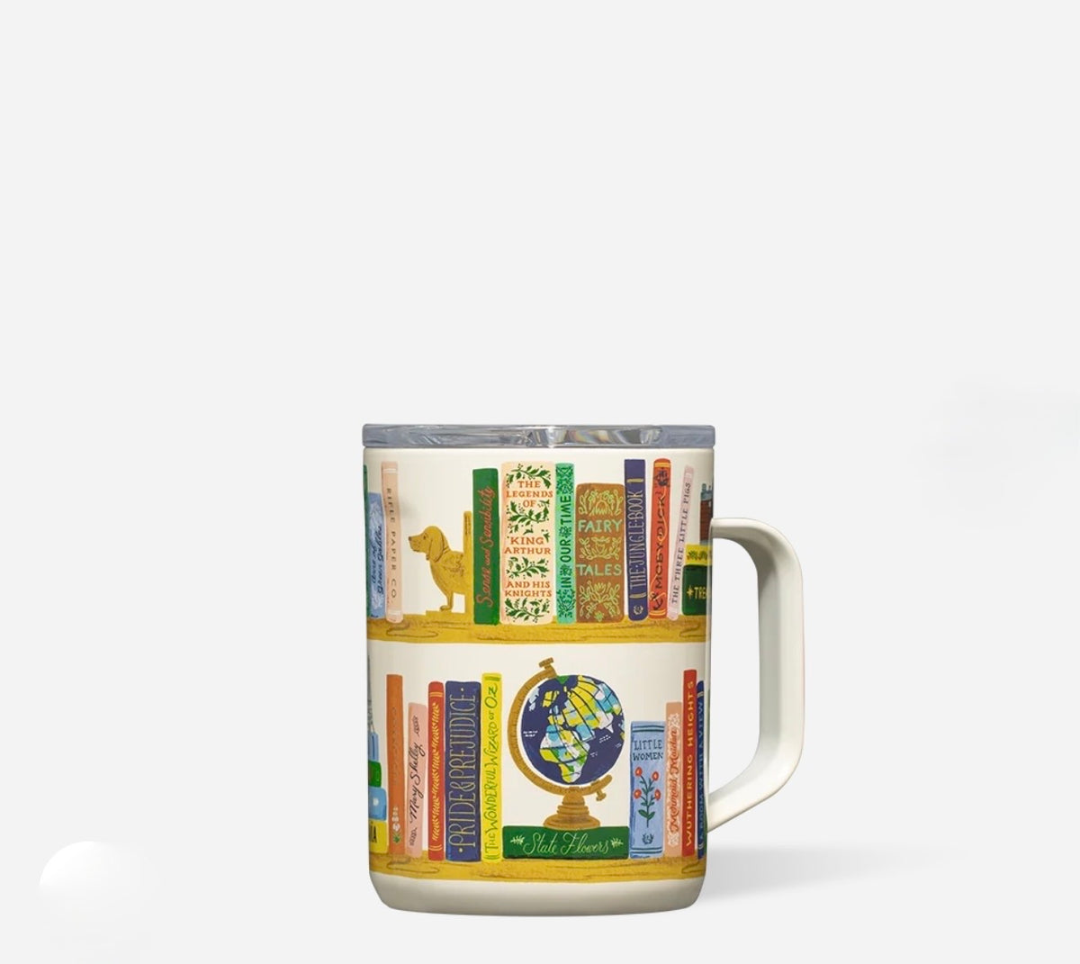 Corkcicle x Rifle Paper Co. “Book Club” Gloss Cream - 16oz Mug