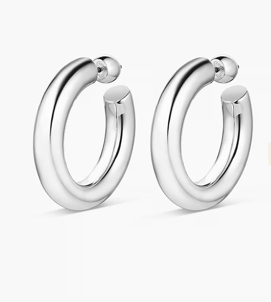 Gorjana Lou Statement Hoops-Silver