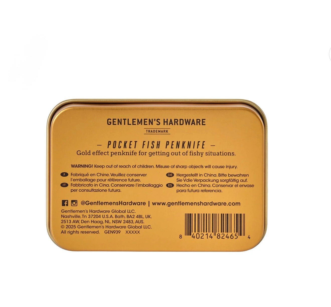 Gentlemen's Hardware Fish Penknife