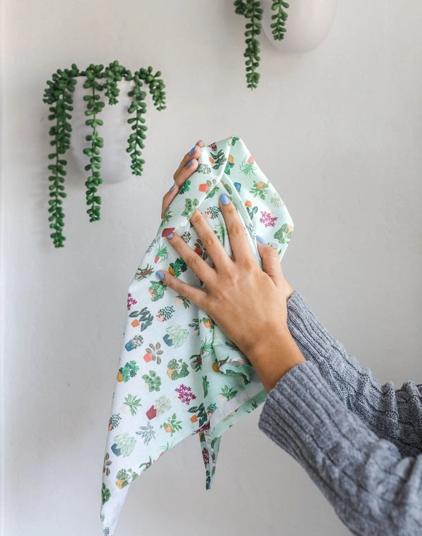 1 Canoe 2 "Houseplants" Tea Towel