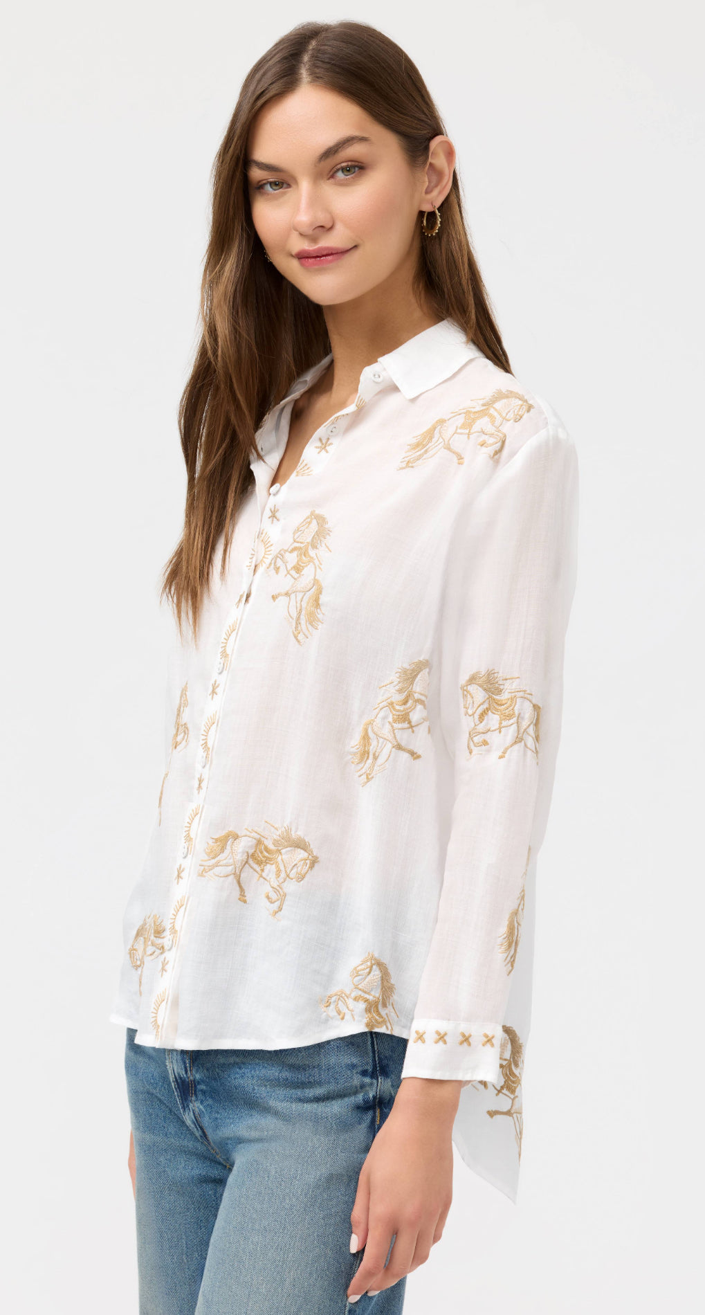 Johnny Was Oversized Shirt-Cheval