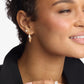 Melinda Maria “She’s on Point” 1” Lasso Hoops-Gold/White