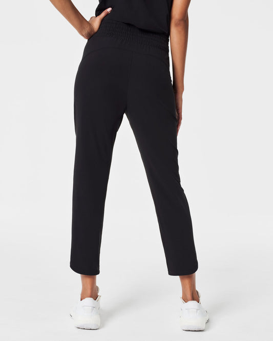 Spanx On the Move Tapered Pant-Very Black