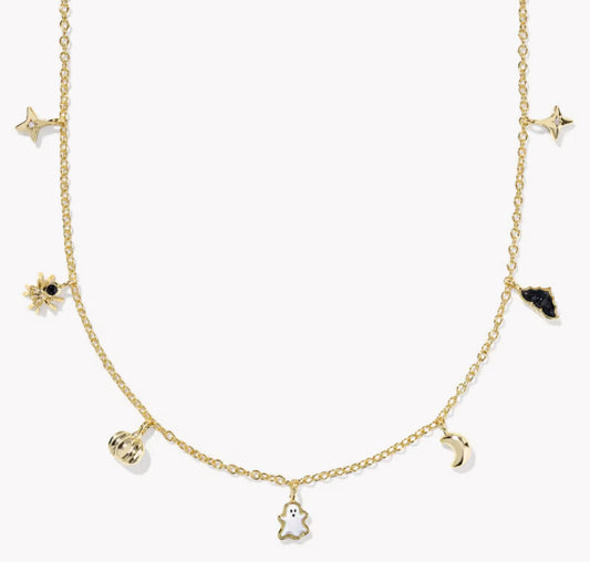 Kendra Scott Halloween Strand Necklace-Gold Multi Mix