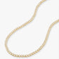 Melinda Maria “Baroness” Tennis Necklace Gold/White