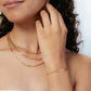 Rizen Chain Breaker Cross Bracelet-Gold