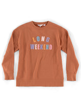 Shiraleah "Long Weekend" Sweatshirt-Rust