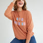 Shiraleah "Long Weekend" Sweatshirt-Rust