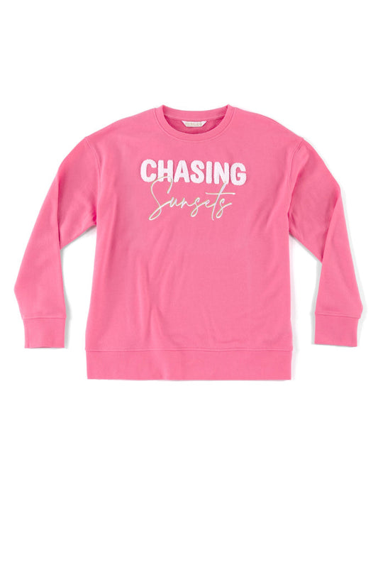 Shiraleah "Chasing Sunsets" Sweatershirt-Bubblegum