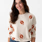 Shiraleah "Football" Sweatshirt- Putty