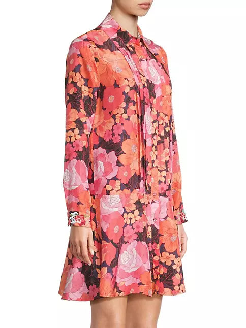 Johnny Was Becca Pintuck Tunic Dress with Slip-Multi
