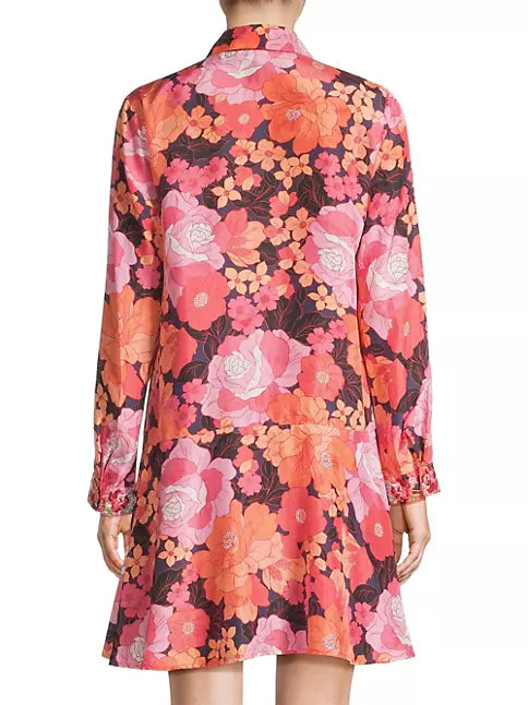 Johnny Was Becca Pintuck Tunic Dress with Slip-Multi