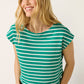 Z Supply Tilly Striped Top -Rainforest