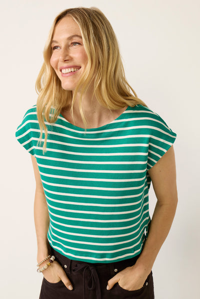 Z Supply Tilly Striped Top -Rainforest