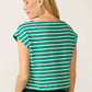 Z Supply Tilly Striped Top -Rainforest