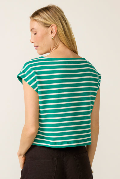 Z Supply Tilly Striped Top -Rainforest