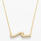Spartina 449 Sea La Vie 18” Necklace-Hope Floats/Wave- Gold