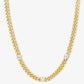 Melinda Maria “Julian Triple Diamond” Cuban Chain Necklace Gold/White
