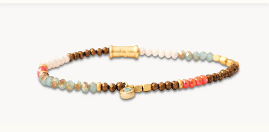 Spartina 449 Stretch Bracelet 3mm-Summer Multi