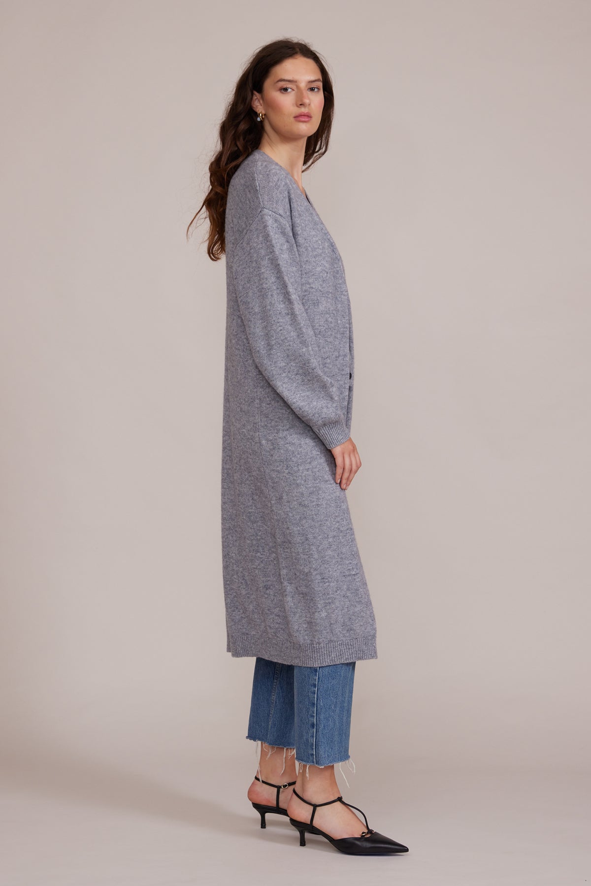 Lucy Paris "Samuel" Cardigan-Grey