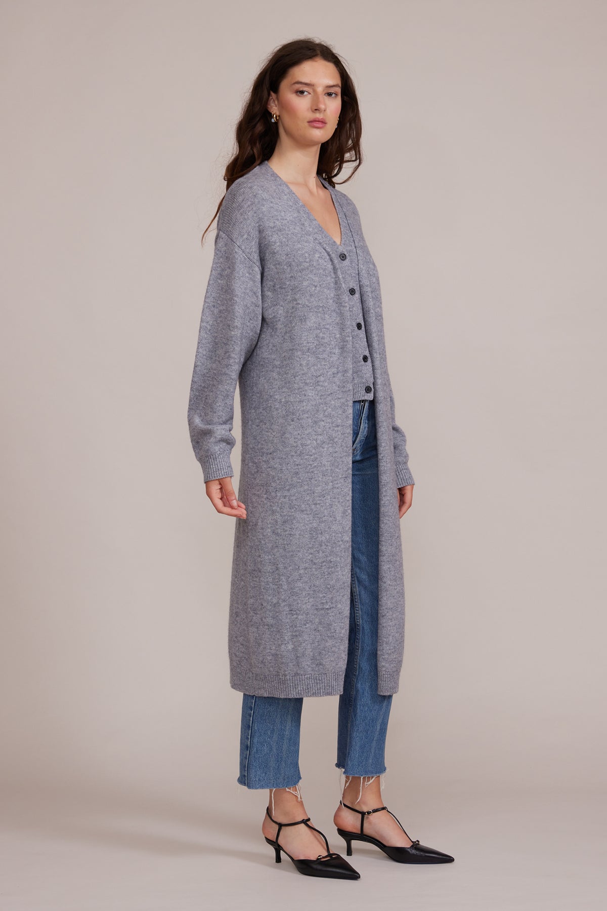 Lucy Paris "Samuel" Cardigan-Grey