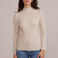 Lucy Paris "Ellis" Mockneck Top-Beige