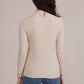 Lucy Paris "Ellis" Mockneck Top-Beige