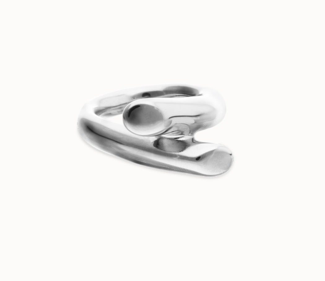 Uno de 50 "Raíces" Ring-Silver