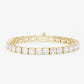 Melinda Maria Queen’s Tennis Bracelet-Gold/White