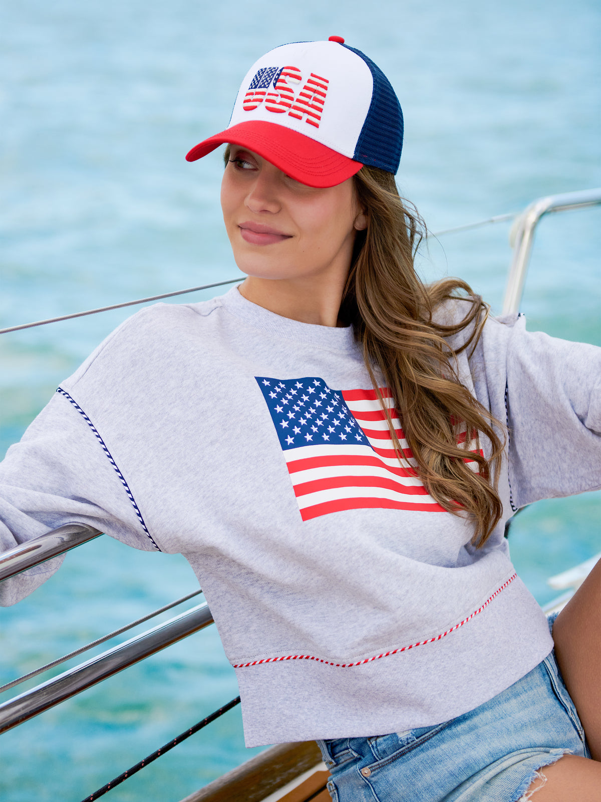 Shiraleah "USA" Trucker Hat-Multi
