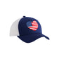 Shiraleah "Heart Flag" Trucker Hat-Navy
