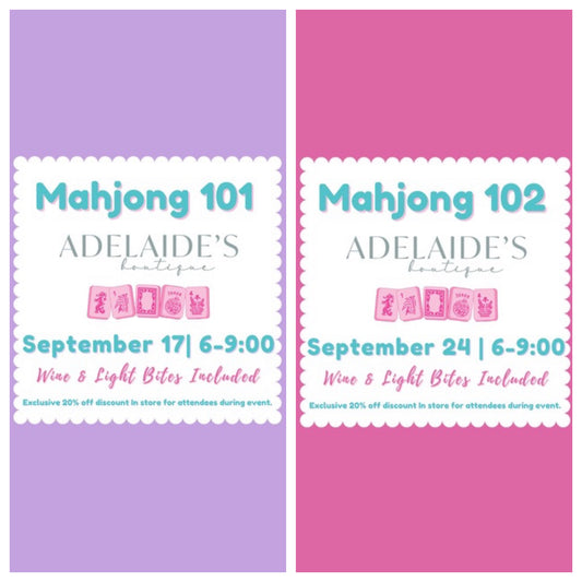 Mahjong Events- September 17th & 24th