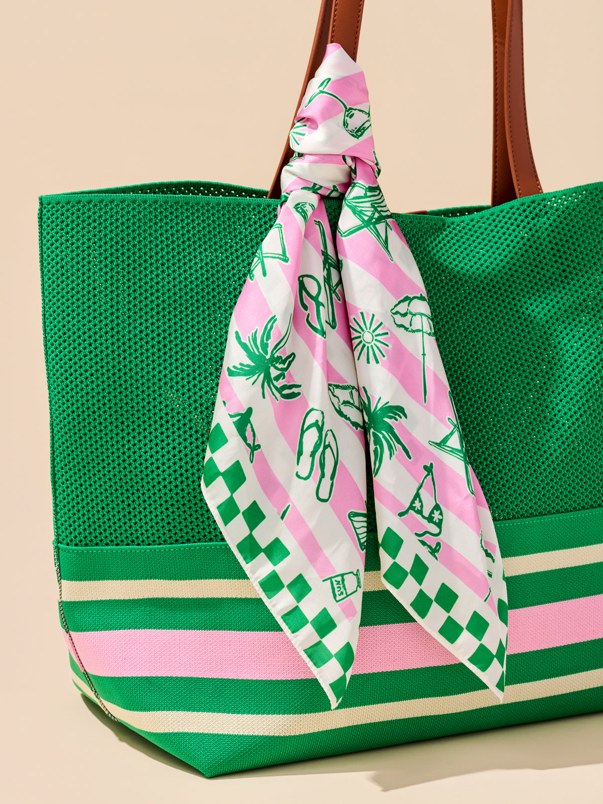 Shiraleah "Tropical" Scarf-Pink