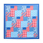 Shiraleah "Flag Patchwork" Scarf-Blue