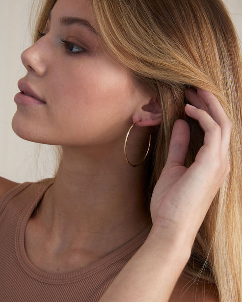 Bryan Anthonys "Simplicity" Maxi Hoops-Silver