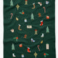 Rifle Paper Co. "Signs of the Season" Embroidered Tea Towel