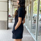 Spanx AirEssentials Cinched T-Shirt Dress-Very Black