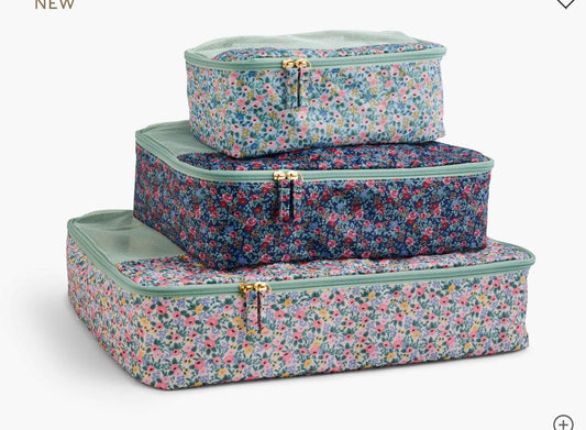 Rifle Paper Co. "Rosa" Packing Cube Set