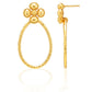 Capucine de Wulf “Berry Clover” Teardrop Earrings-Gold