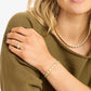 Melinda Maria “She’s a Boss” Tennis Bracelet-Gold/White