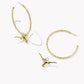 Kendra Scott Longhorn Convertible Hoop-Gold