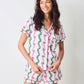 Printfresh "Ribbons & Bows" Organic Pima Modal Knit Short PJ Set-Vanilla Cream
