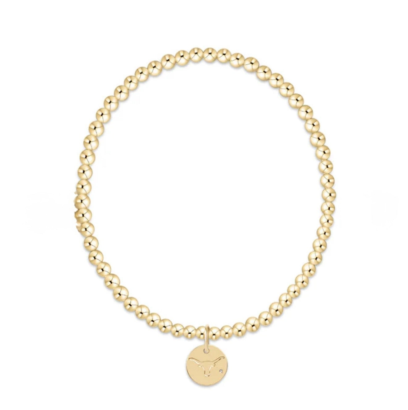 Enewton Ecollegiate EXTENDS Classic Gold 3mm Bracelet - University of Texas Austin Disc